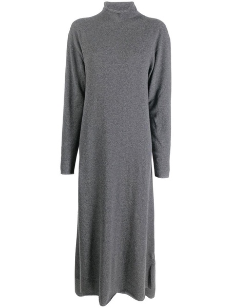 Jil Sander High Neck Cashmere Midi Dress