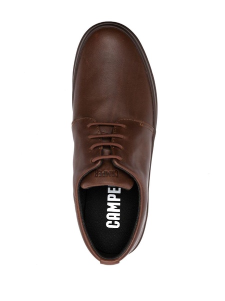 Chasis leather derby shoes