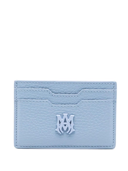 MA-plaque leather cardholder