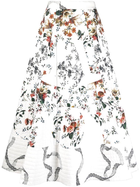 Judith floral midi skirt