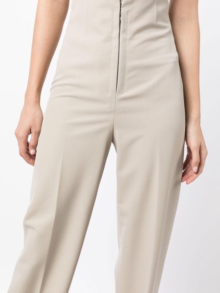 high-waisted wool trousers