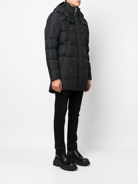 detachable-hood padded coat