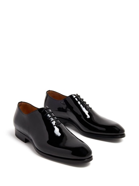 varnished effect oxford shoes