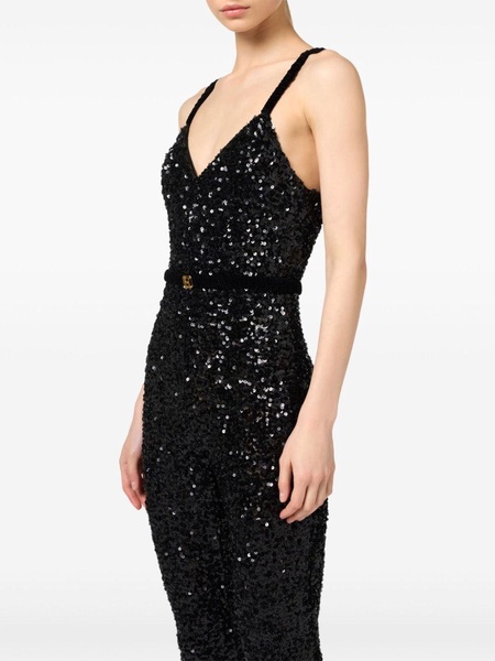 sequin-embellished jumpsuit