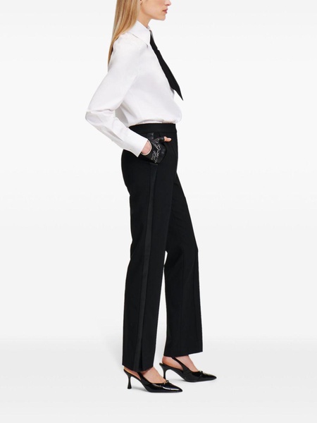 panelled tailored trousers