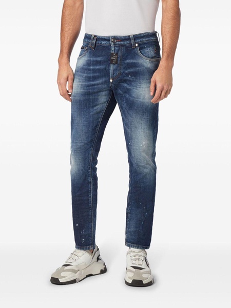 super-straight cut denim jeans