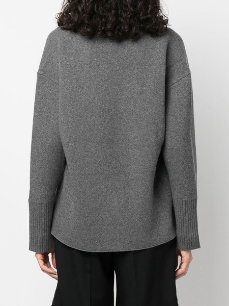 roll-neck drop-shoulder jumper