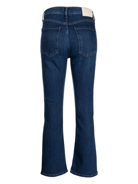 mid-rise bootcut jeans