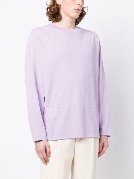 long-sleeve cotton T-shirt