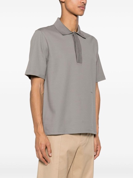 short-sleeve pique polo shirt