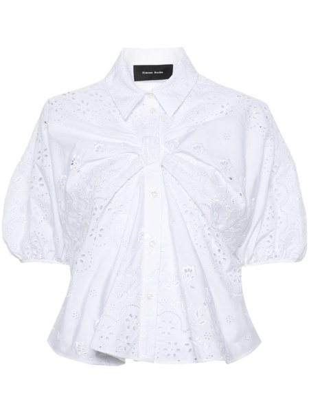 broderie anglaise cotton blouse