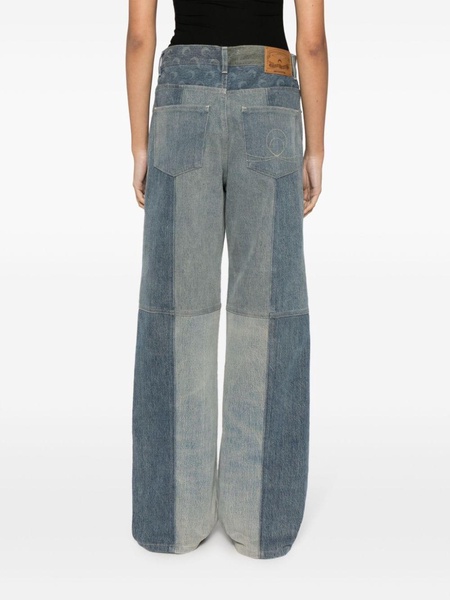 Regenerated straight-leg jeans