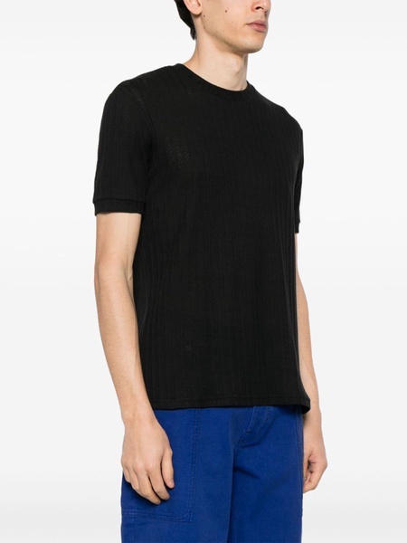 pointelle-knit cotton T-shirt