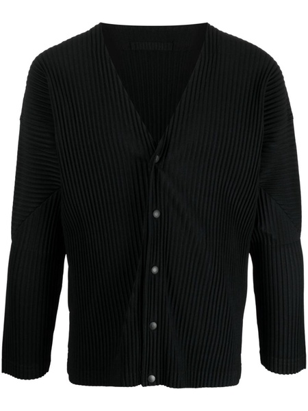 ribbed single-breasted blazer