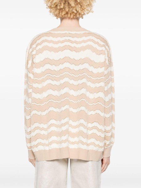 zigzag-woven sweater