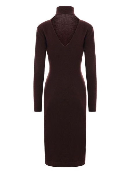 knit cashmere midi dress