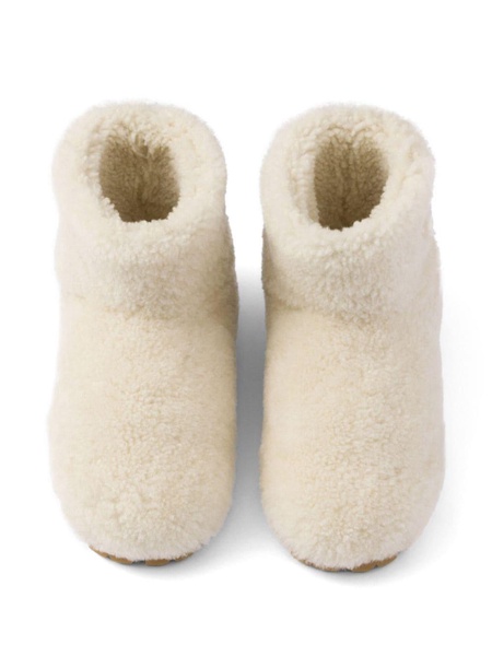 shearling booties