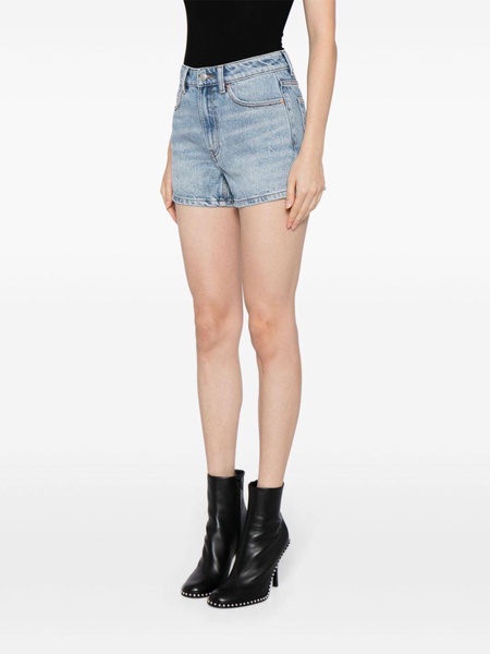 high-rise denim shorts 