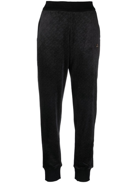 Parsons monogram-jacquard track pants