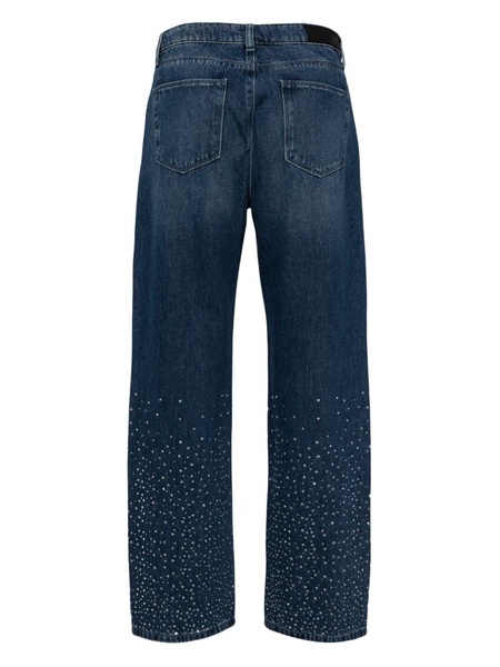 Sparkle straight-leg jeans