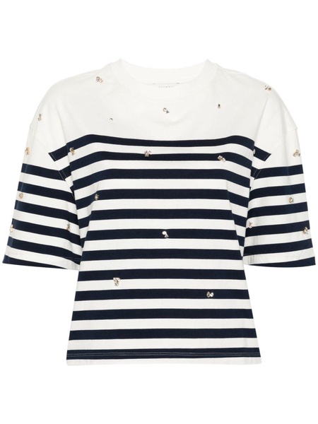 Sailor rhinestone-detailed T-shirt