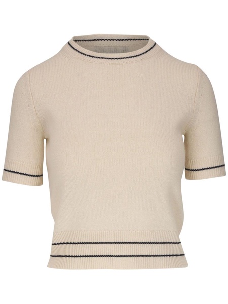 fine-knit cashmere top