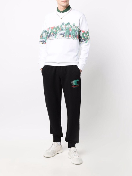 logo-print track pants