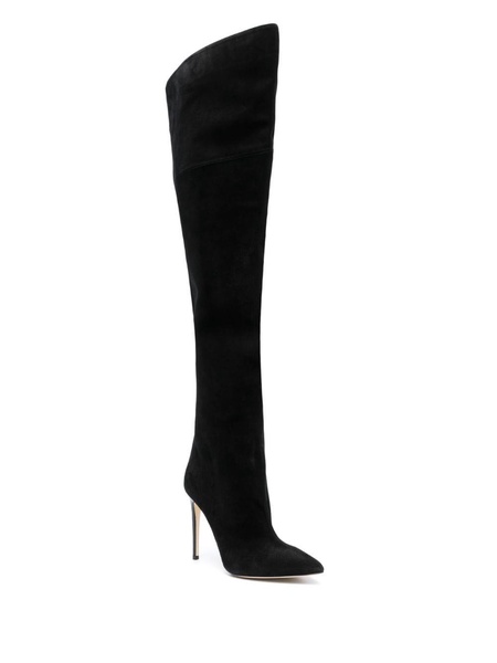 over-the-knee suede boots