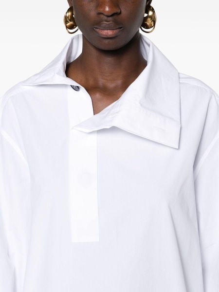 asymmetric cotton shirt