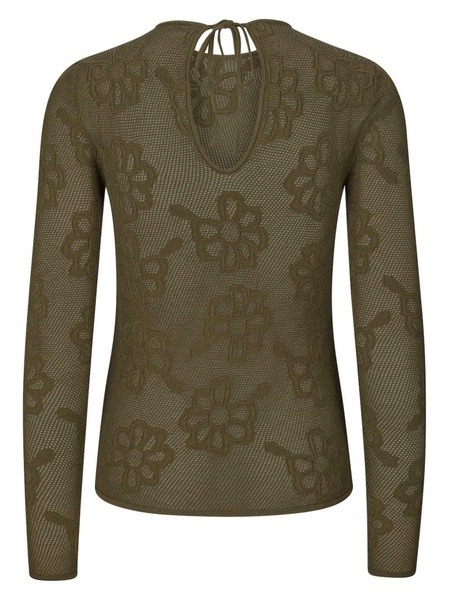 Olani flower embroidered top 