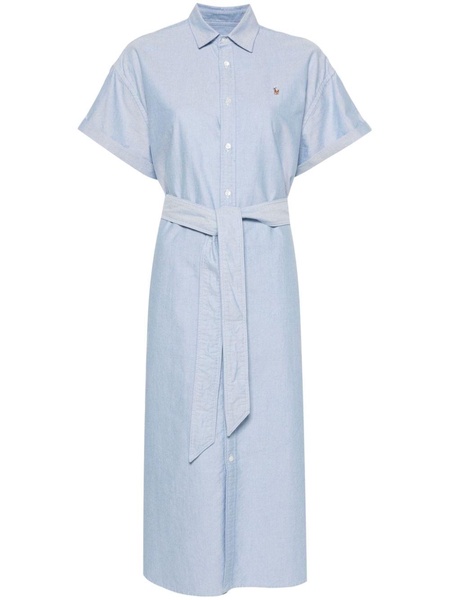 Polo Pony-embroidered shirt dress