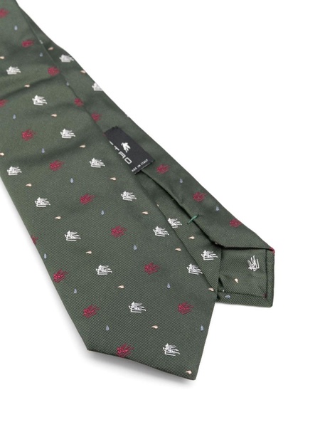 Pegaso silk tie