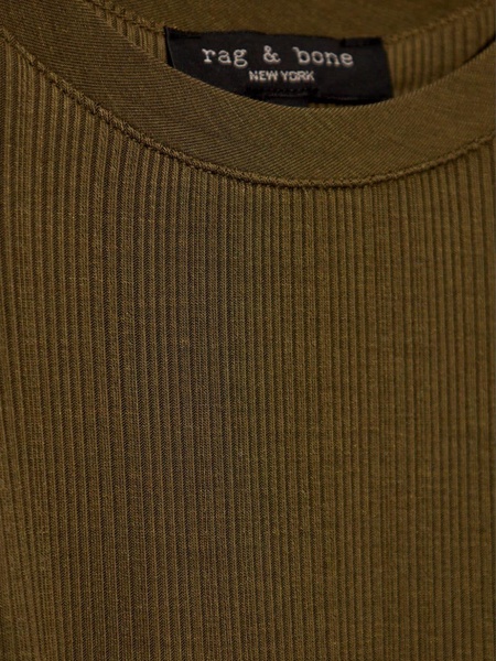 round-neck ribbed dress 