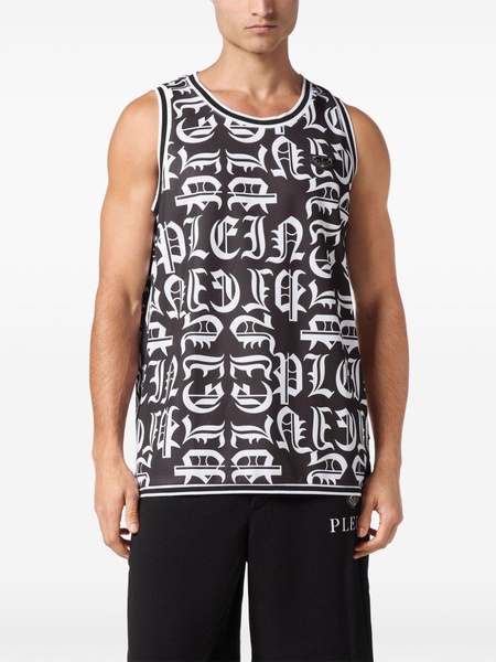 Gothic Plein jersey tank top