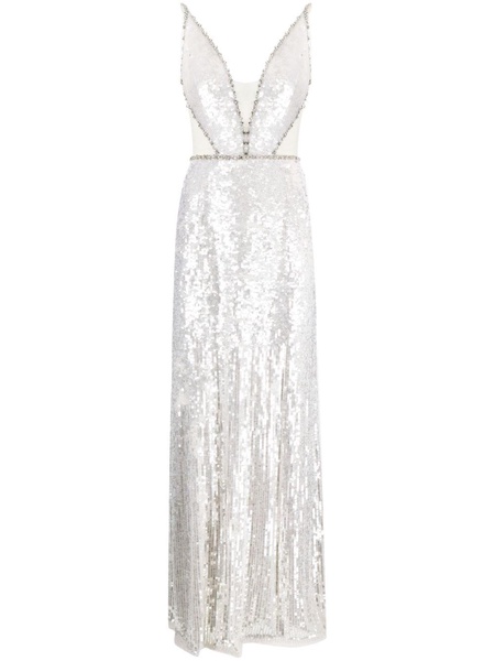 Amara sequin-embellished sleeveless gown