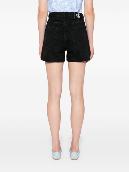 high-rise denim shorts