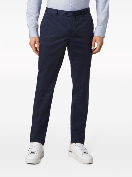 mid-rise slim-fit chinos