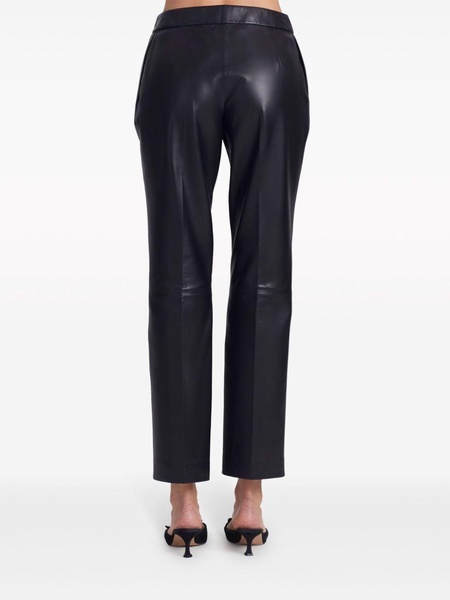 Tod slim-cut leather trousers