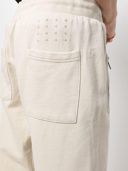 drawstring-waist cotton track trousers 