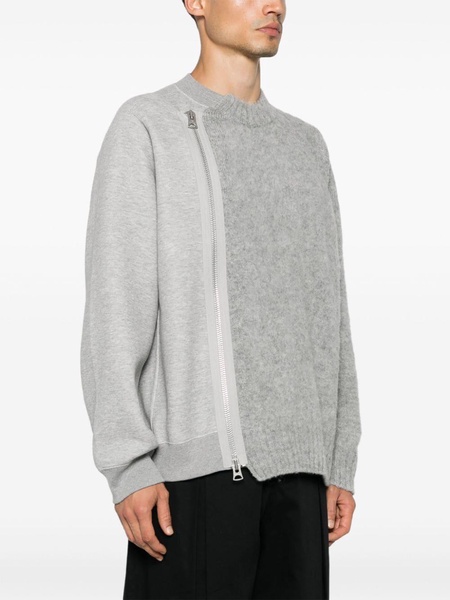 panelled-design sweatshirt