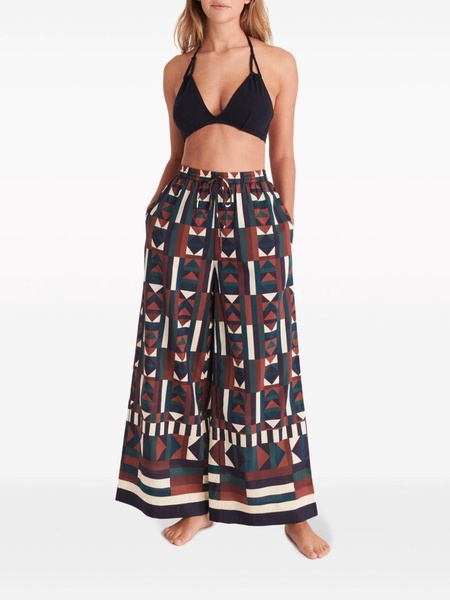 Pluriel geometric-print palazzo pants