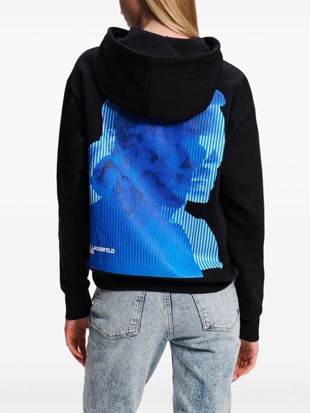 face-print hoodie