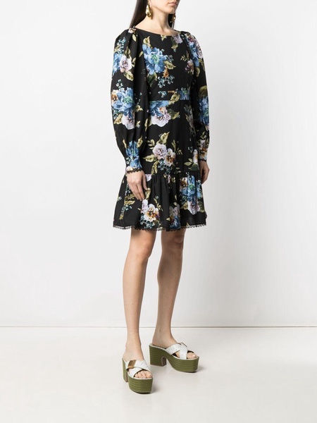 Rydal floral-print poplin dress