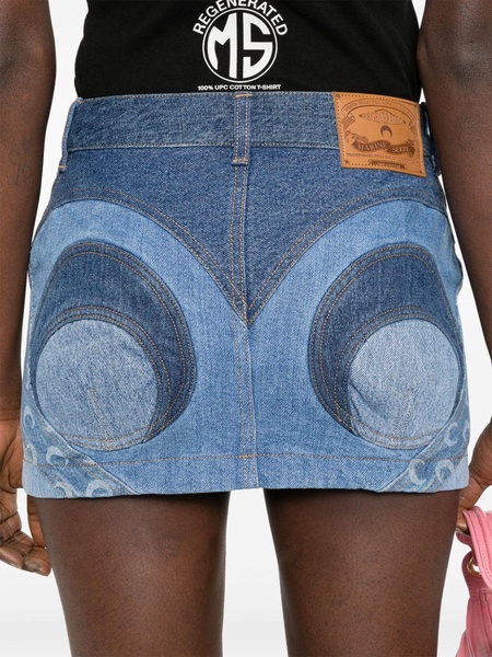 mini denim skirt