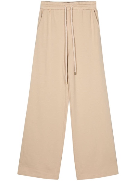 logo-embroidered wide-leg track pants