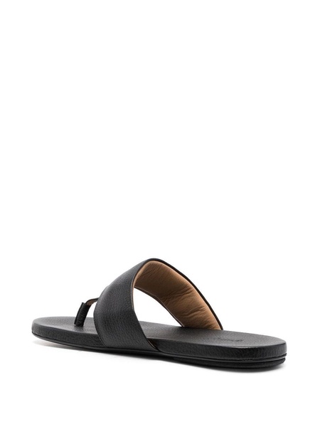 calf leather flip-flops