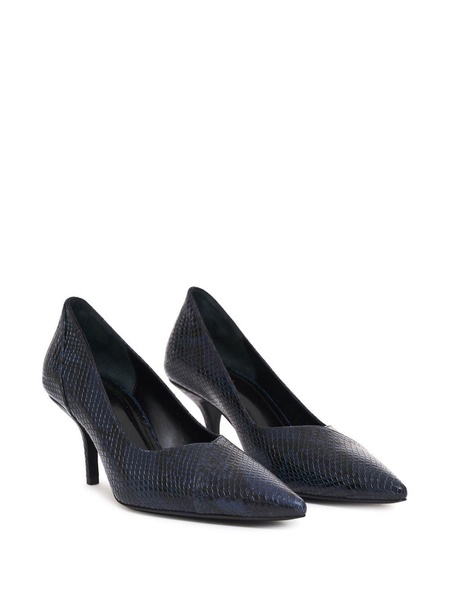 Devon snakeskin-effect pumps