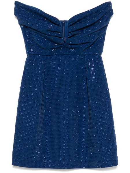 crystal-embellished mini dress 