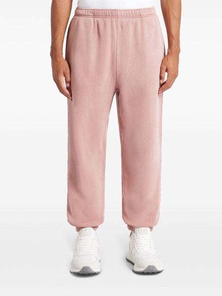 cotton-fleece track pants