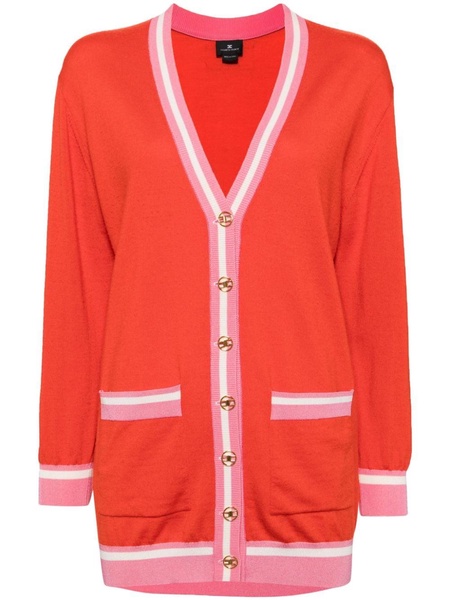 v-neck long sleeve cardigan 